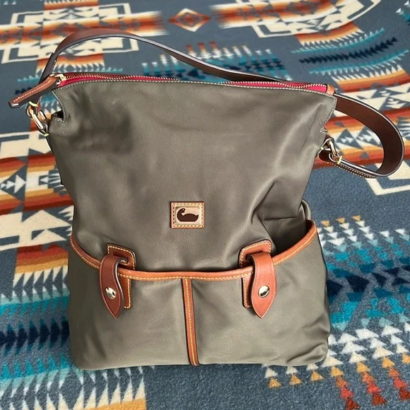 Dooney & Bourke Green and Brown Women's Bag - Picture 1 of 6
